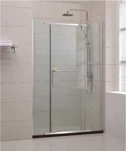 Phòng Tắm Kính Fendi FIP-1X3 Phẳng Inox Bóng 1.4 Mét
