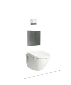 Bàn cầu treo tường CW762A/WH004/DCE602UE/TC384CVK kết hợp với van xả tự động