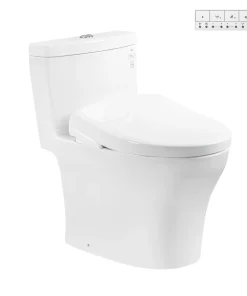 Bồn cầu MS889CDRW23 1 khối kèm nắp rửa điện tử WASHLET S7