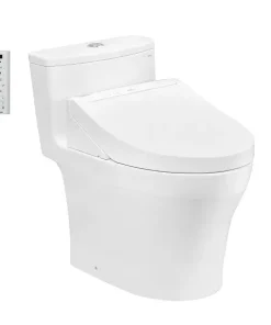 Bồn cầu MS885DW14 1 khối kèm nắp rửa điện tử WASHLET C5