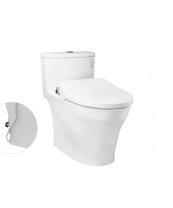 Bồn cầu MS885DE2 1 khối kèm nắp rửa cơ Ecowasher