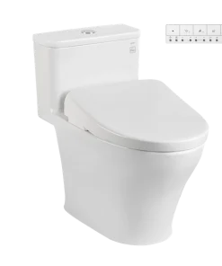 Bồn cầu MS857CDW23 1 khối kèm nắp rửa điện tử WASHLET S7