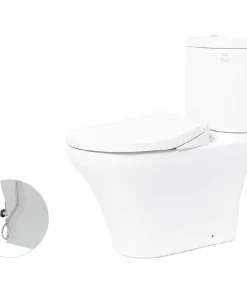 Bồn cầu CS818DE2 2 khối kèm nắp rửa cơ Ecowasher