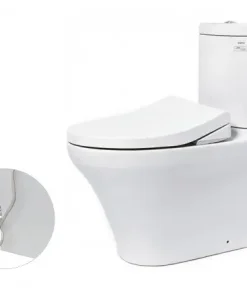 Bồn cầu CS818DE4 2 khối kèm nắp rửa cơ Ecowasher