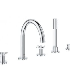 Bộ vòi xả Atrio Grohe 19923003 5 lỗ gắn thành bồn tắm
