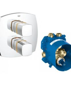 Mặt điều khiển sen Grohe Grandera 19948IG0 kèm bộ trộn ổn nhiệt 35500000 âm tường