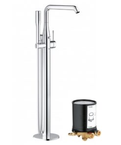 Vòi sen xả bồn tắm Grohe Essence New 23491001 + 29086000 đặt sàn nóng lạnh