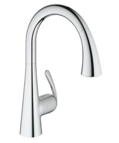 Vòi rửa chén bát Grohe Zedra 32294001 dây rút nóng lạnh cho chậu bếp