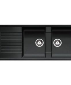 Bồn rửa chén bát đá Blancozia 8S 565.76.350 đá cao cấp 2 hộc màu đen