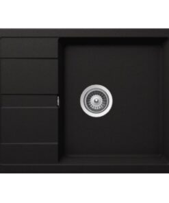 Chậu rửa chén bát Hafele HS20-GED1R60 570.30.340 inox 304 1 hộc màu đen