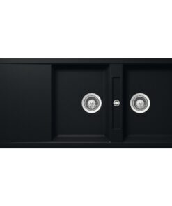 Chậu rửa chén bát đá Hafele HS20-GKD2S80 570.33.330 2 hộc màu đen