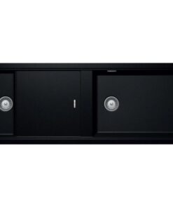 Bồn rửa chén Hafele HS19-GKD2S120 570.35.340 đá cao cấp 2 hộc màu đen