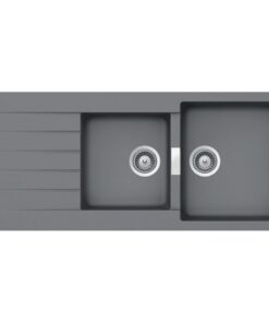 Chậu rửa chén bát đá Hafele HS19-GED2S80 570.35.570 2 hộc màu xám