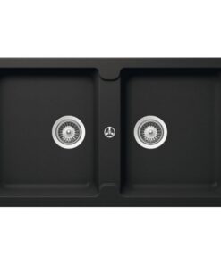 Chậu rửa chén bát đá Hafele HS19-GEN2S90 570.36.300 2 hộc màu đen