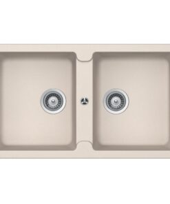 Chậu rửa chén bát đá Hafele HS19-GEN2S90 570.36.400 2 hộc màu kem