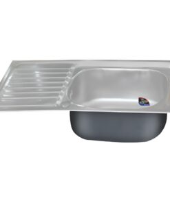 Chậu rửa chén Đại Thành Thế Hệ Mới ĐA21 - Bồn inox 725x 395 1 học có cánh