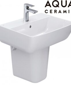 Bộ chậu rửa mặt lavabo Inax AL-312V/L-298VC (AL312V/L298VC) treo tường chân ngắn
