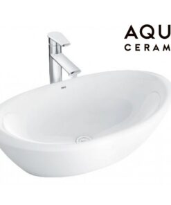 Chậu rửa mặt lavabo Inax AL-465V (AL465V) đặt bàn đá 650x380 mm
