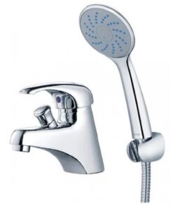 Vòi chậu rửa mặt lavabo Caesar B136CU nóng lạnh kết hợp tay sơn