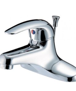 Vòi chậu rửa mặt lavabo Caesar B262CU nóng lạnh bộ xả nhấn nhựa