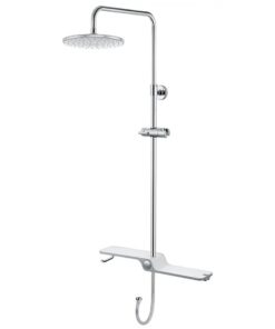 Bộ phụ kiên thân sen cây Caesar BS126 nóng lạnh tắm đứng bát 220mm