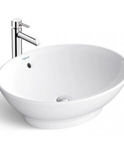 Chậu rửa mặt lavabo Viglacera BS415 đặt bàn đá oval