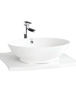 Mặt bàn sứ Viglacera BS875 đặt chậu lavabo