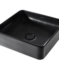 Chậu rửa mặt lavabo COTTO C00341(MBK) màu đen đặt bàn đá