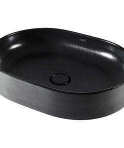 Chậu rửa mặt lavabo COTTO C00343(MBK) đặt bàn màu đen mờ