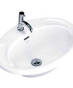Chậu Rửa Lavabo COTTO C007 Âm Bàn Dương Vành