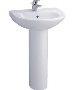 Chậu rửa mặt lavabo COTTO C014/C411 Wedy treo tường chân đứng