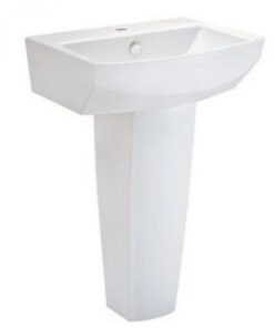 Chậu rửa mặt lavabo COTTO C01517/C4150 Tetragon chân đứng