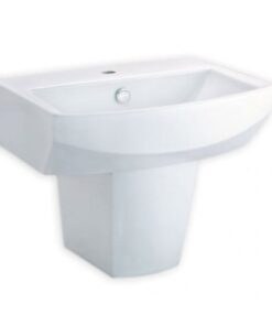 Chậu rửa mặt lavabo COTTO C01517/C4250 Tetragon chân treo