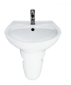 Chậu rửa mặt lavabo Hảo Cảnh Melora C05 treo tường chân ngắn