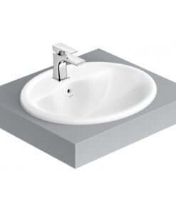 Chậu rửa mặt lavabo Viglacera CD1 âm bàn đá dương vành