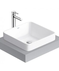 Chậu rửa mặt lavabo Viglacera CD20 đặt bàn đá vuông