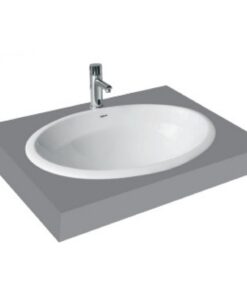 Chậu rửa mặt lavabo Viglacera CD21 âm bàn đá dương vành
