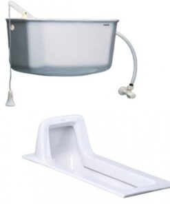 Bồn cầu xổm Caesar CS1230B (CS1230) - Xí bệt bàn cầu két nước treo tường T1100