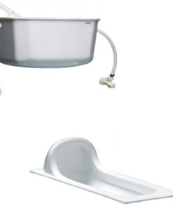 Bồn cầu xổm Caesar CS1280 - Xí bệt bàn cầu thùng nước T1100 treo tường