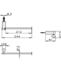 Thanh treo khăn Cotto CT883(HM) cao cấp