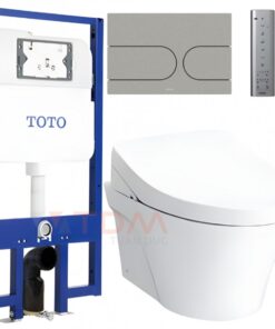 Bồn Cầu TOTO CW822REA TCF4911EZ/WH172AT TCA465 MB175M#SS Nắp Điện Tử Treo Tường