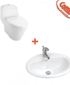 Combo American 10 trọn bộ bồn cầu kết hợp lavabo VF-2011+VF-0476