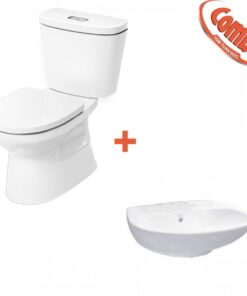Combo INAX 36 trọn bộ bồn cầu kết hợp lavabo C-306VA + L-284V
