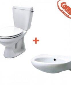 Combo INAX 4 trọn bộ bồn cầu kết hợp lavabo C-117VA + L-282V