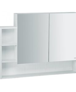 Tủ gương treo phòng tắm CAESAR EM01100V màu trắng