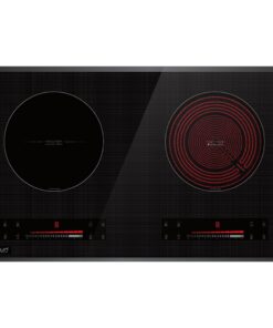 Bếp điện từ Eurosun EU-TE226MAX mặt kính 2 vùng nấu kết hợp