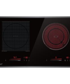 Bếp điện từ Eurosun EU-TE728PRO mặt kính 2 vùng nấu kết hợp