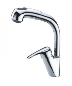Vòi rửa chén bát Malloca K140 dây rút nóng lạnh cao cấp