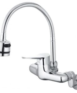 Vòi rửa chén bát Caesar K526C nóng lạnh gắn tường cho chậu bếp