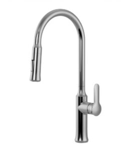 Vòi rửa chén bát Malloca K94C dây rút nóng lạnh cao cấp